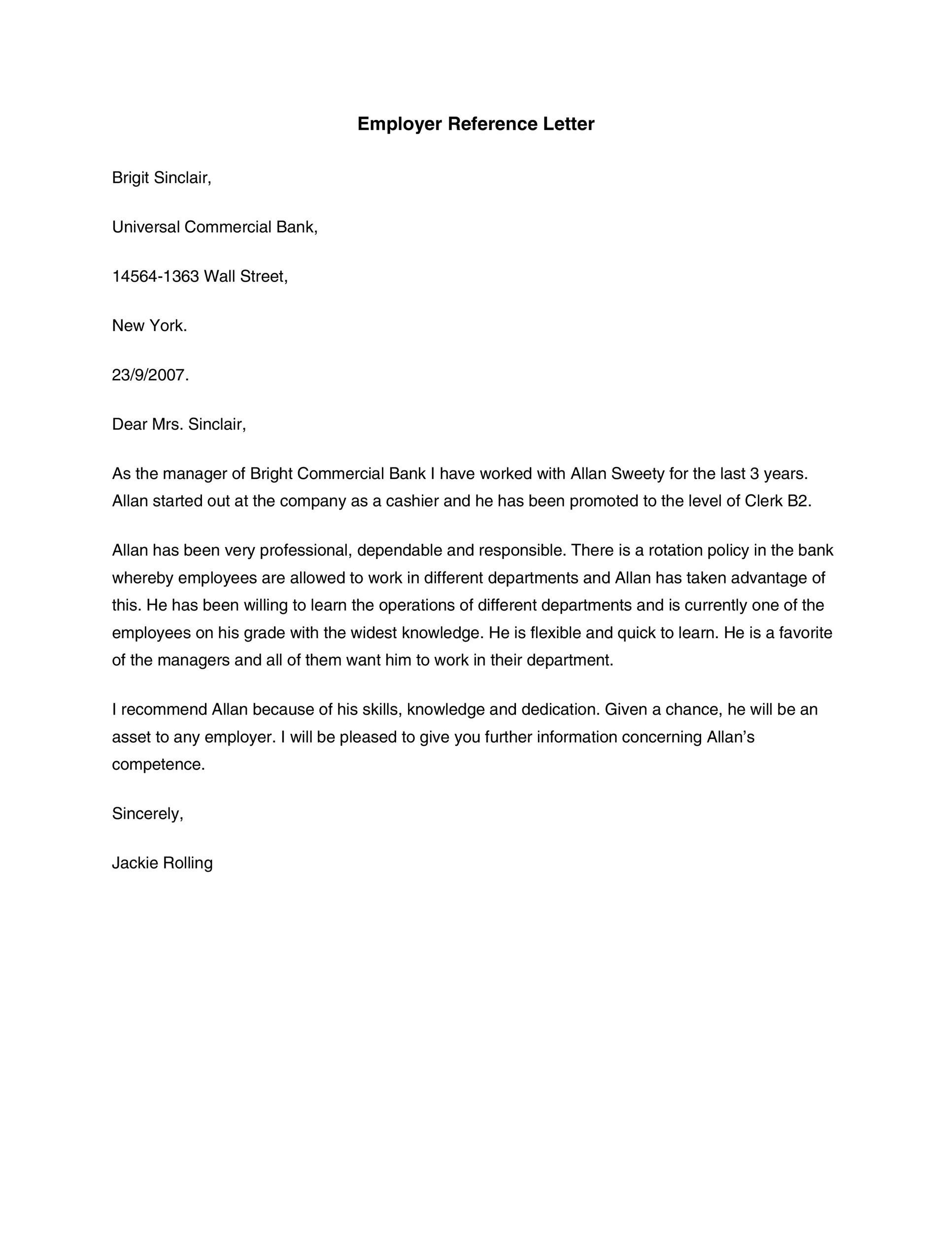 Character Reference Letter Template Format Sample Exa - Vrogue.co