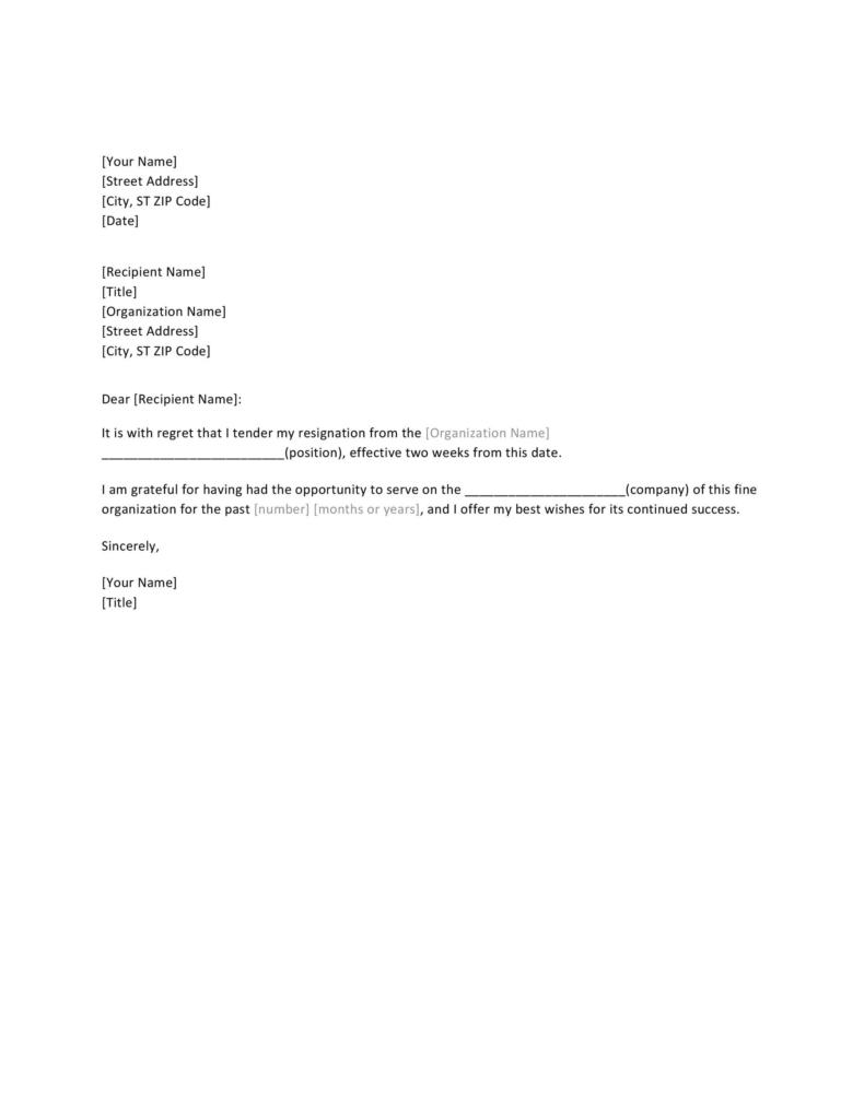 40-two-weeks-notice-letters-resignation-letter-templates