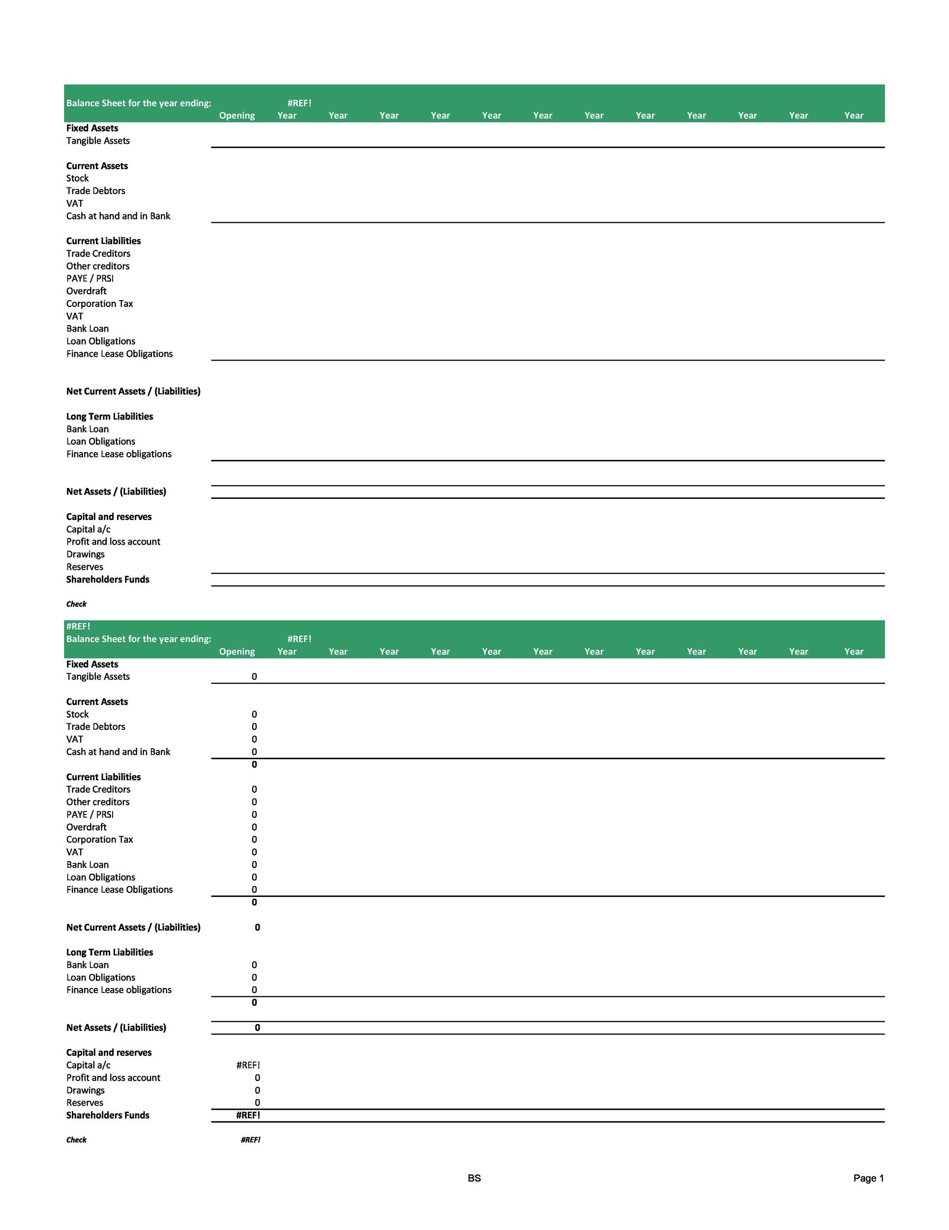 38 Free Balance Sheet Templates & Examples Template Lab