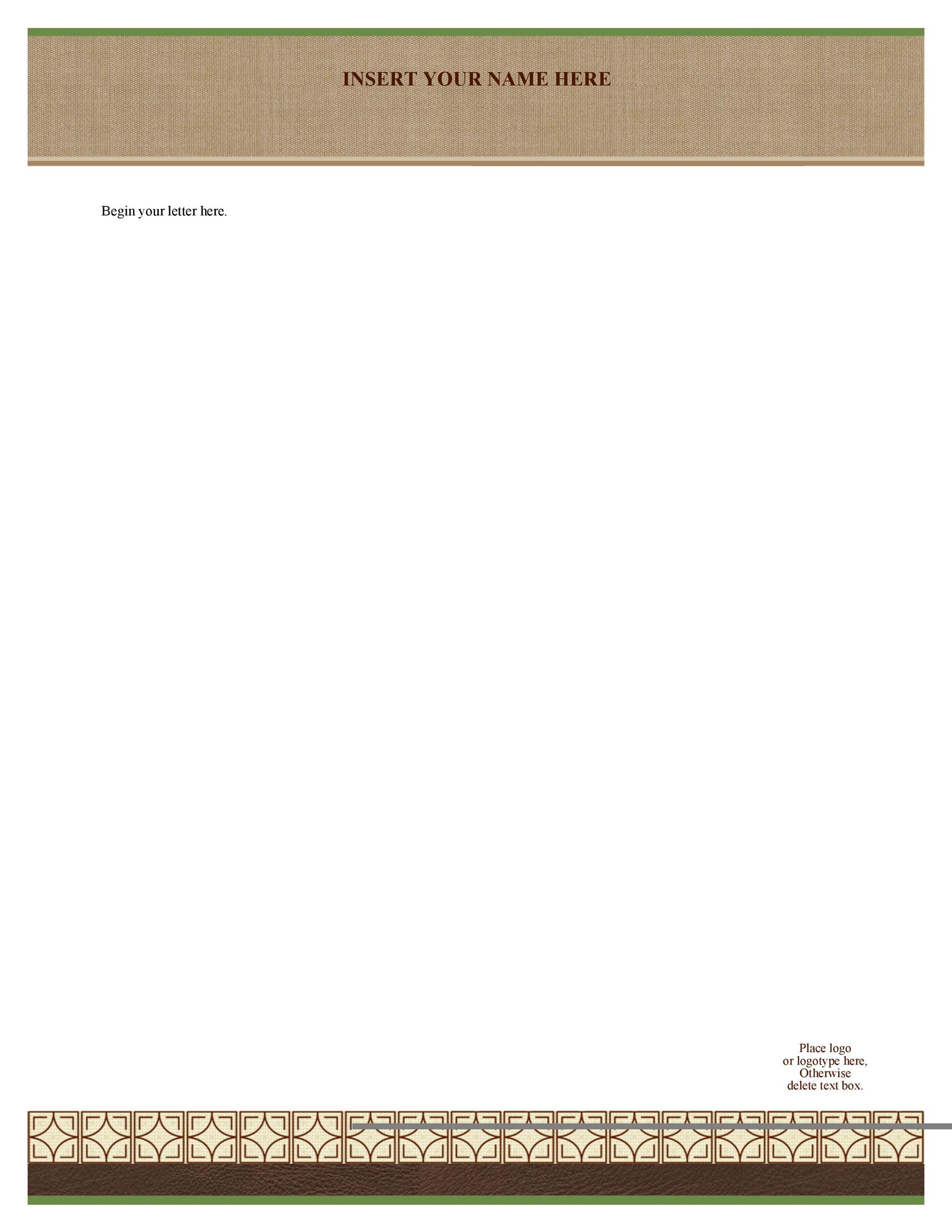 Downloadable Letterhead Template from templatelab.com