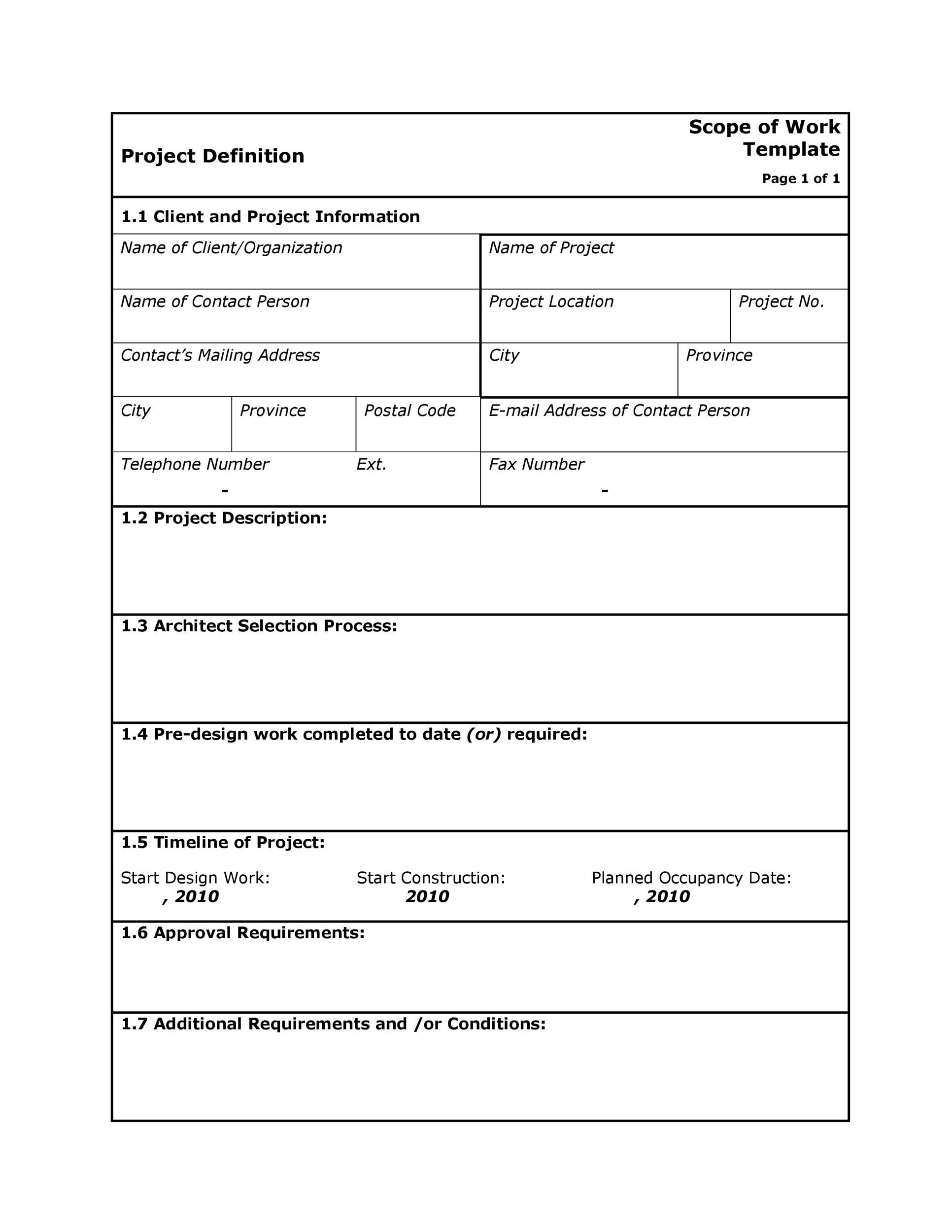 Statement Of Work Template Doc from templatelab.com
