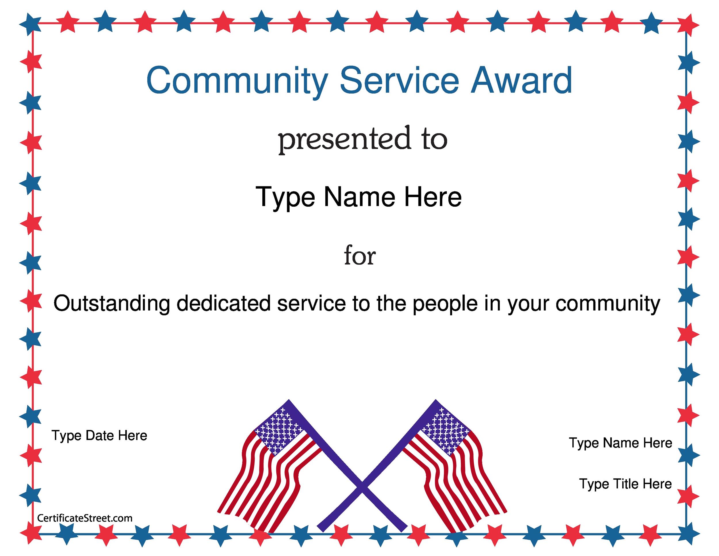 Service Awards Certificates Template from templatelab.com