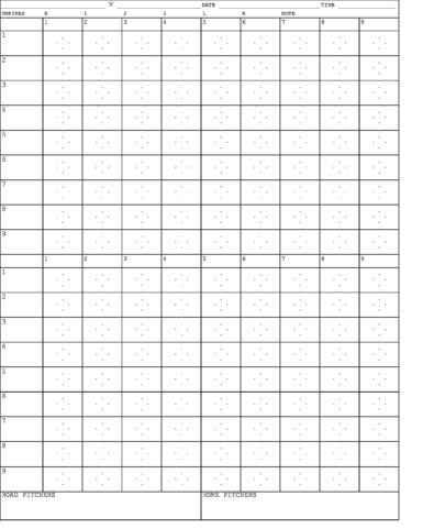 30+ Printable Baseball Scoresheet / Scorecard Templates ᐅ TemplateLab