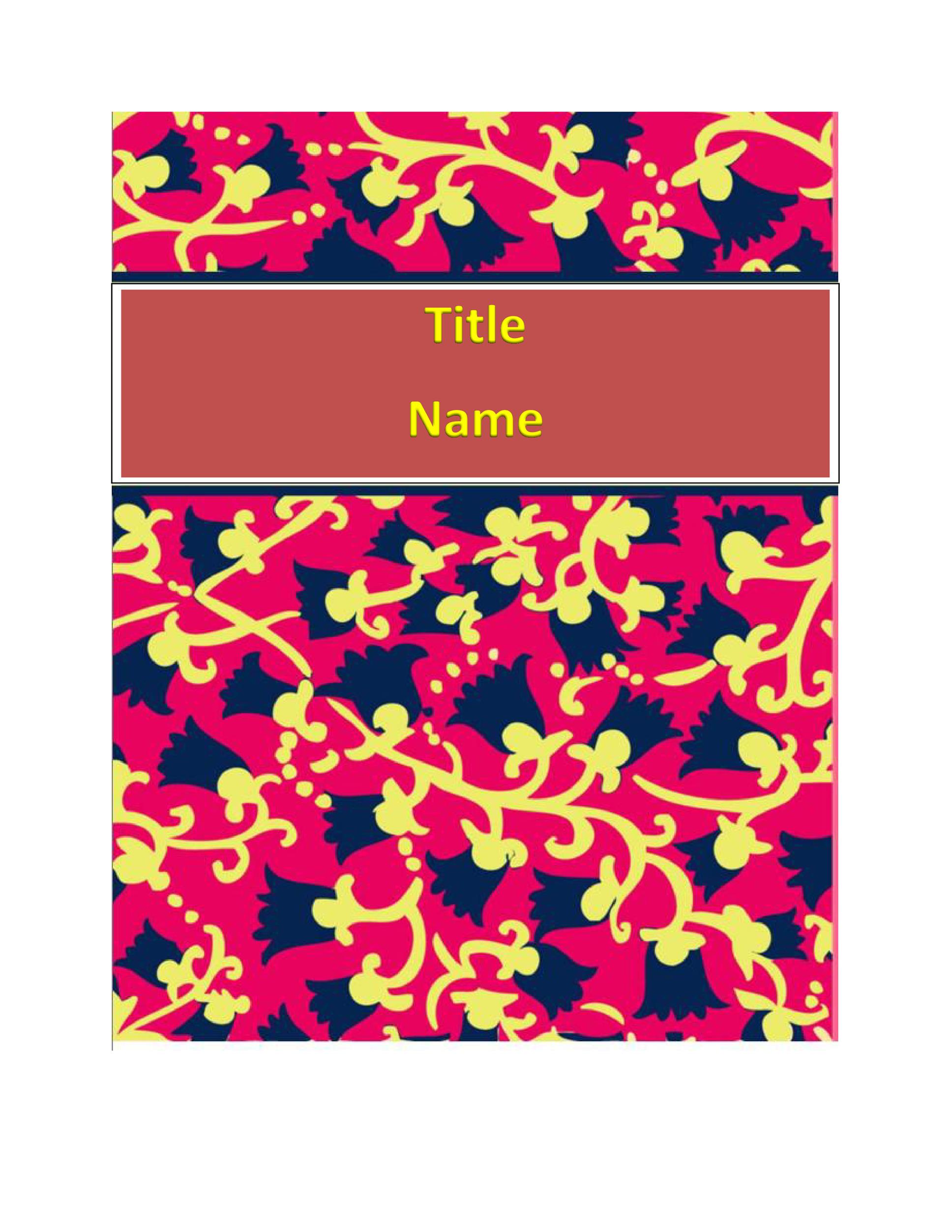 Binder Cover Templates.