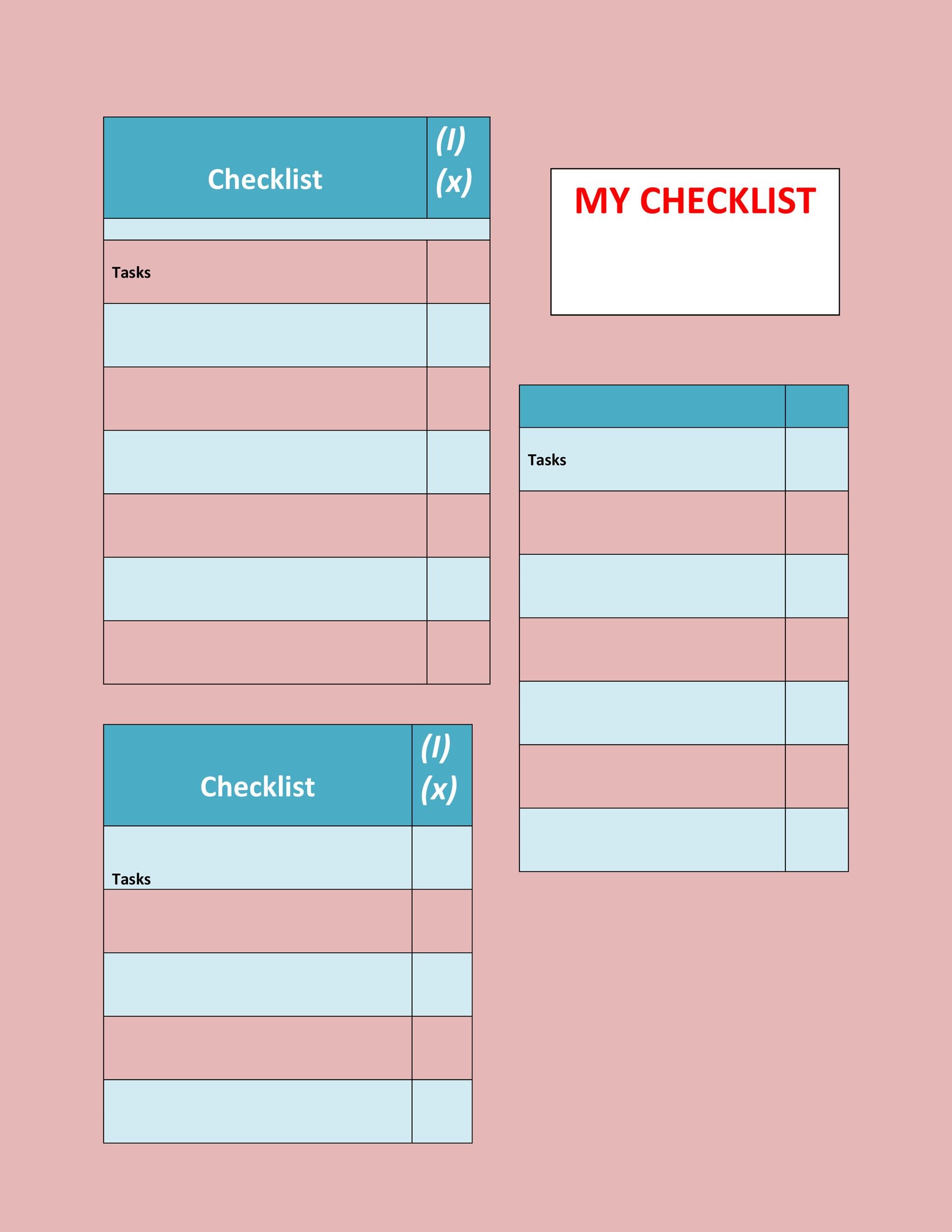 free-printable-checklist-templates