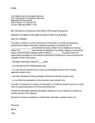40 Proof of Employment Letters [Employment Verification Letters]