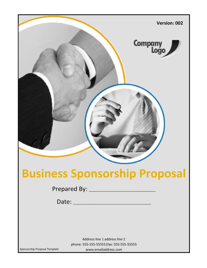 Sponsorship Letter & Proposal Templates