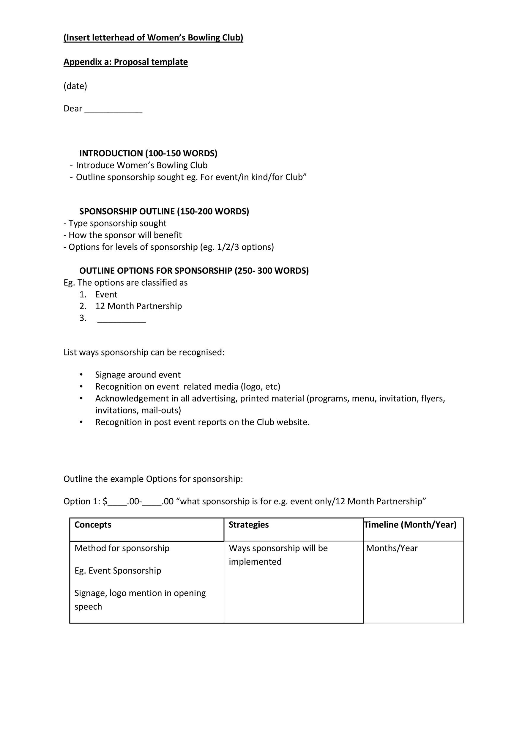 40+ Sponsorship Letter & Sponsorship Proposal Templates