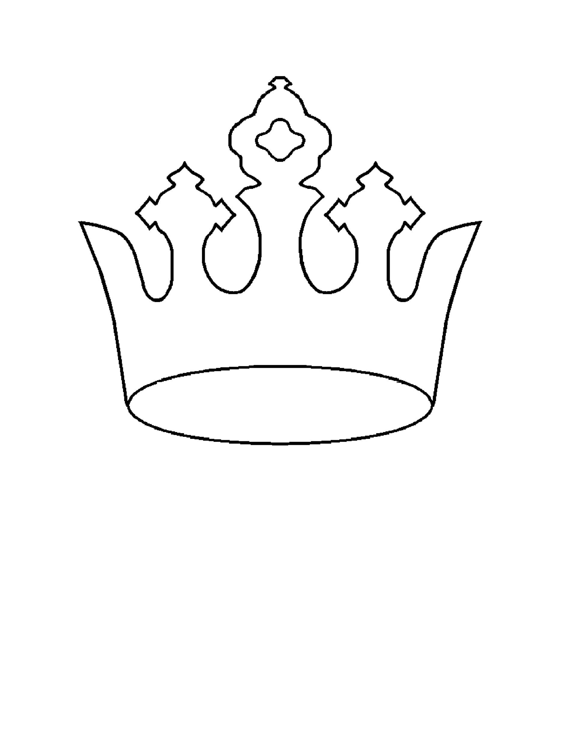 Printable Template Of A Crown Printable Templates