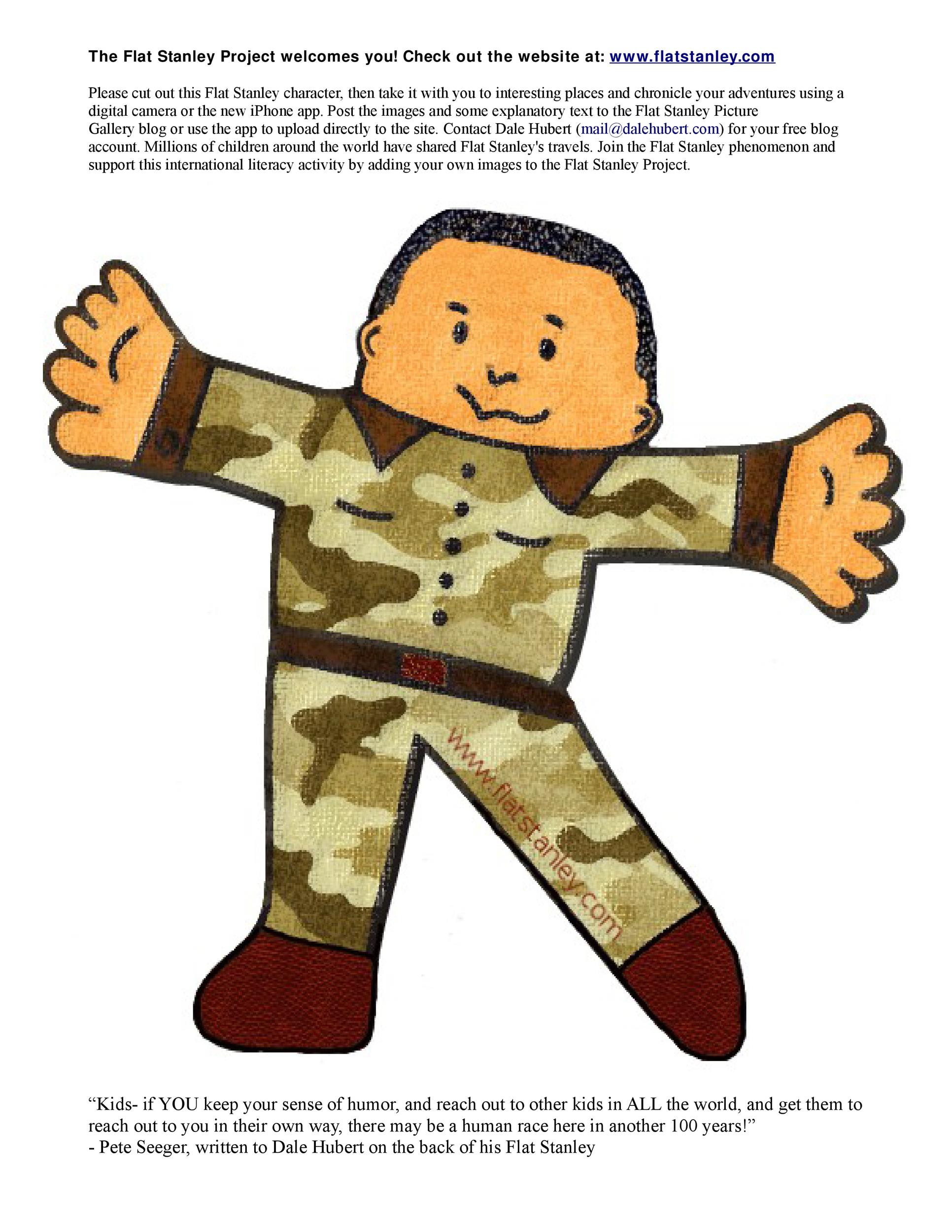 Free Flat Stanley Template 19