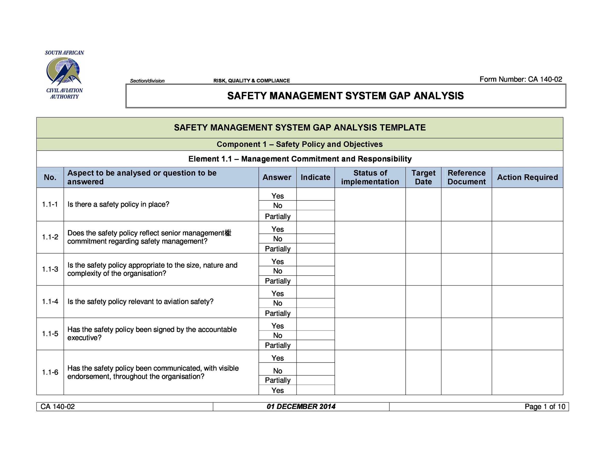 40 Gap Analysis Templates Exmaples Word Excel Pdf