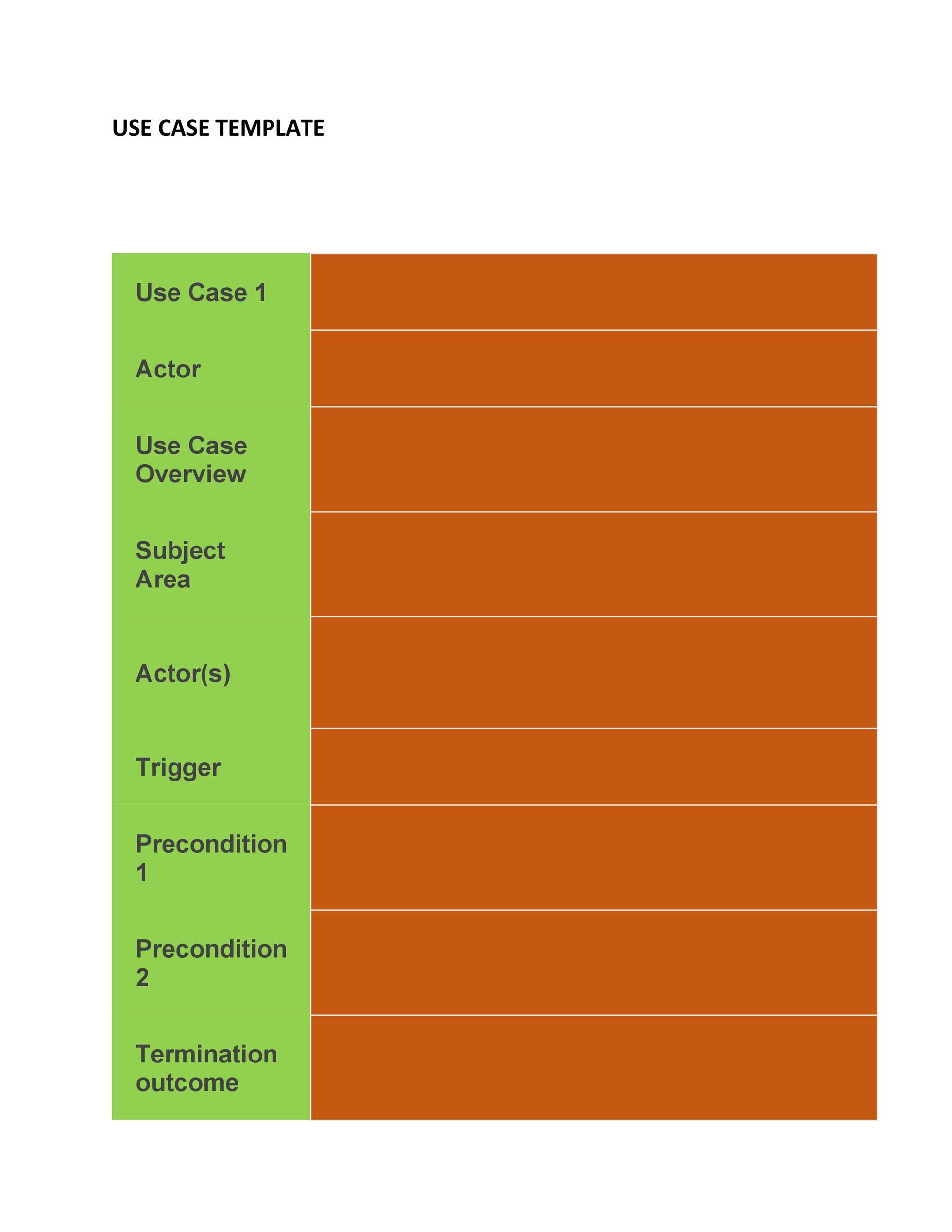 Use Case Template Word