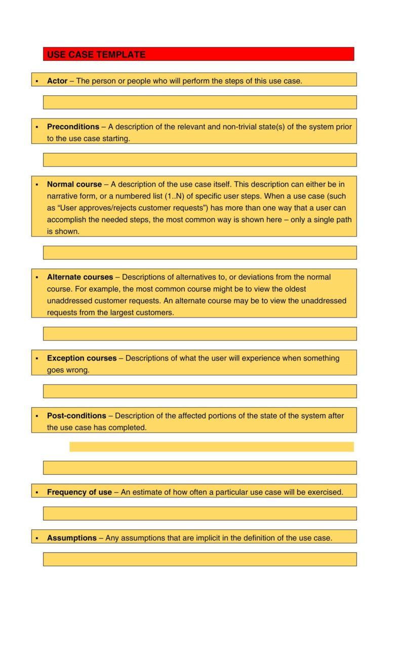 40 Use Case Templates & Examples (Word, PDF) ᐅ TemplateLab
