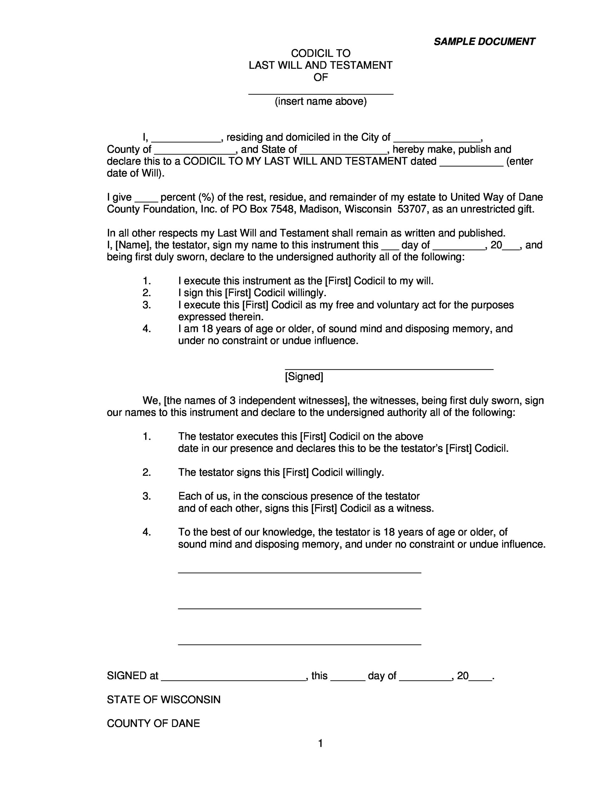 microsoft word template last will and testament