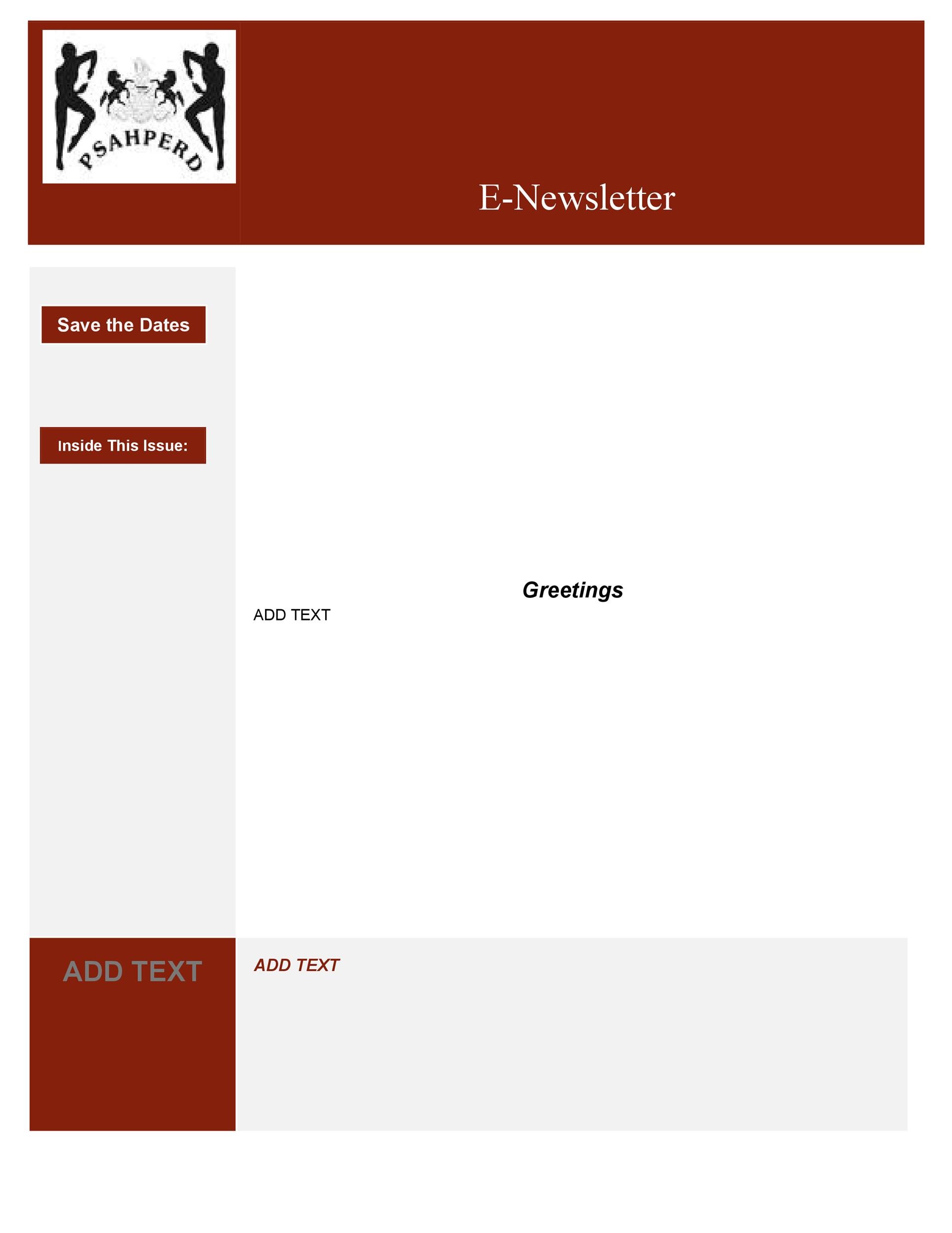Free Newsletter Template 42