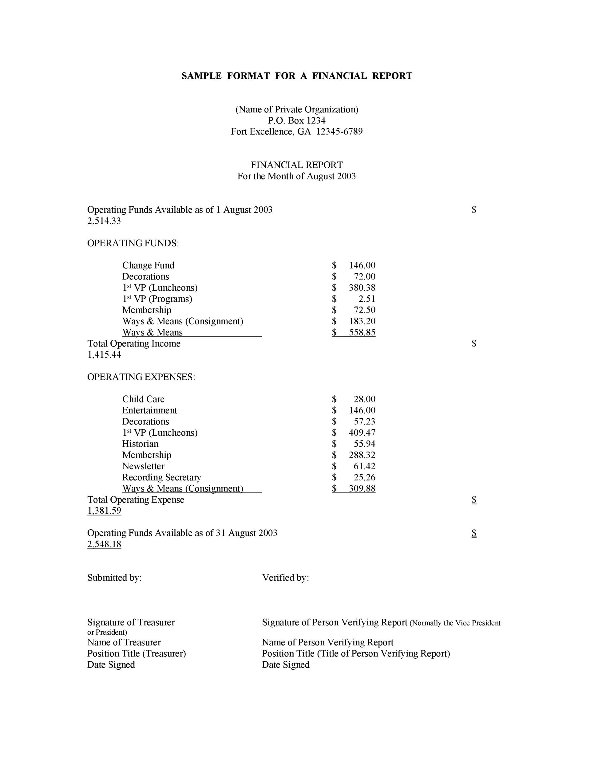 Free Personal Financial Statement Template 10