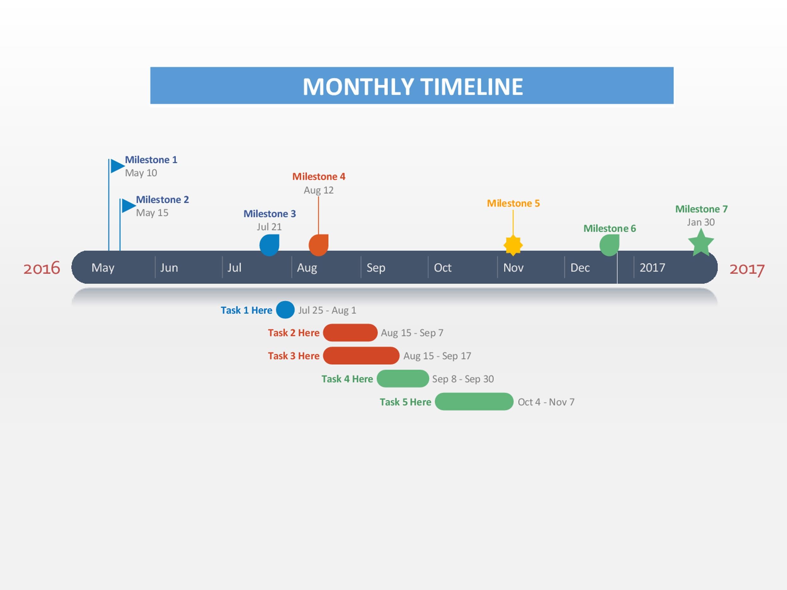 Free Timeline Template 07