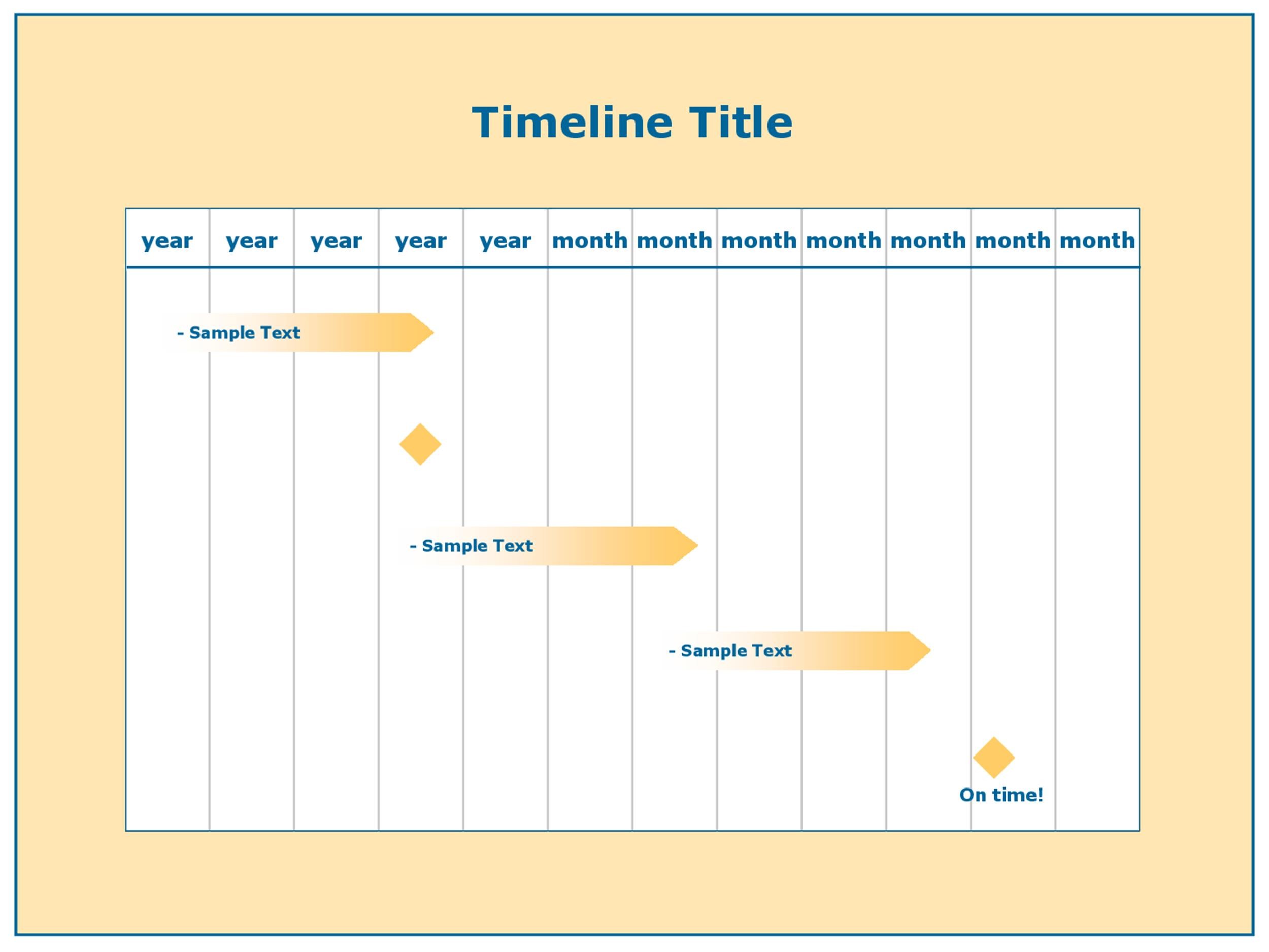 free microsoft office timeline templates