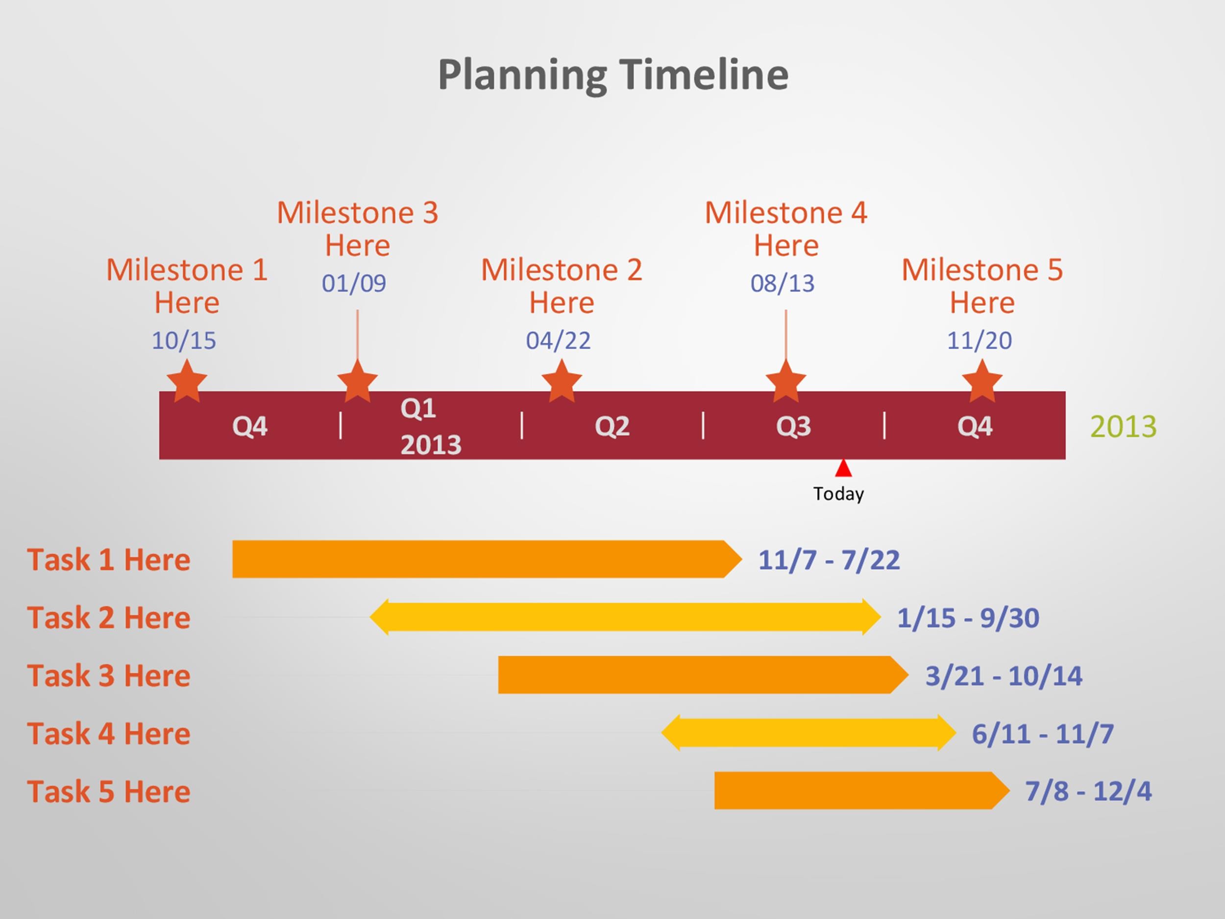 business plan timeline template excel