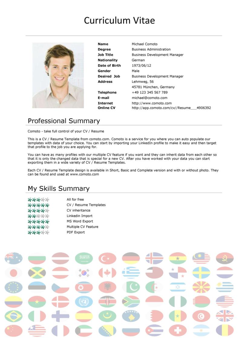 48 Great Curriculum Vitae Templates & Examples ᐅ TemplateLab