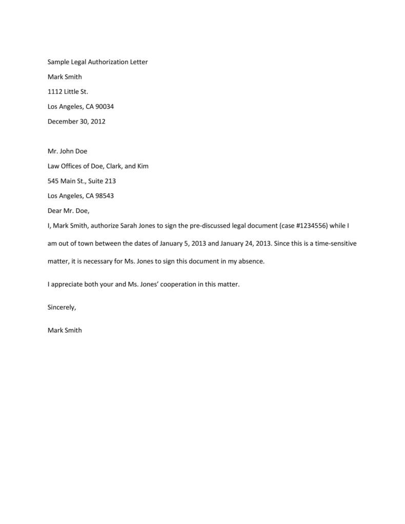 Authorization Letter 10 Best Authorization Letter Samples And Riset Authorization Letter 10 Best Authorization Letter Samples And Riset