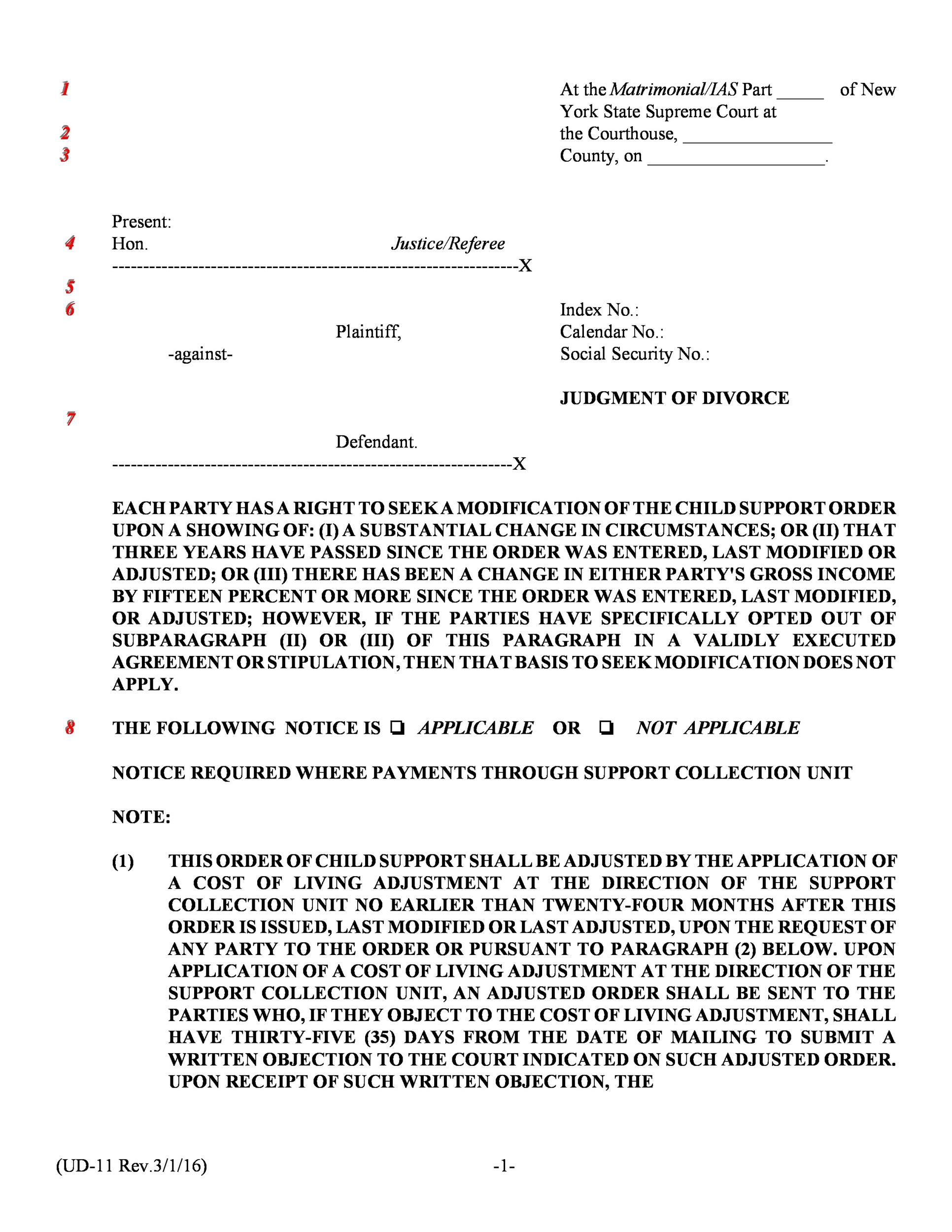 Free Divorce Papers Template 01