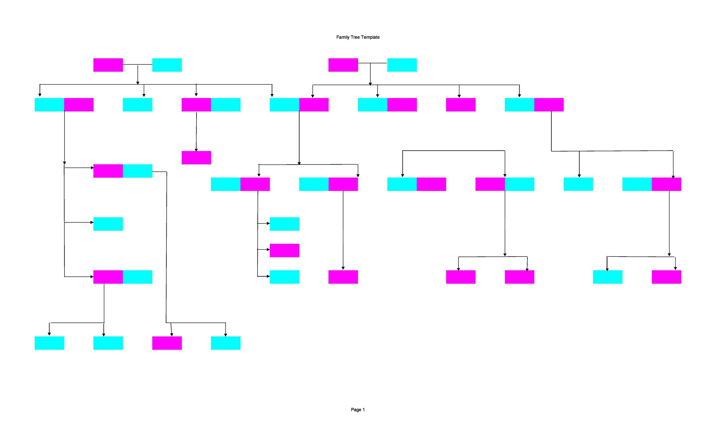 Free Family Tree Template With Siblings And Cousins from templatelab.com
