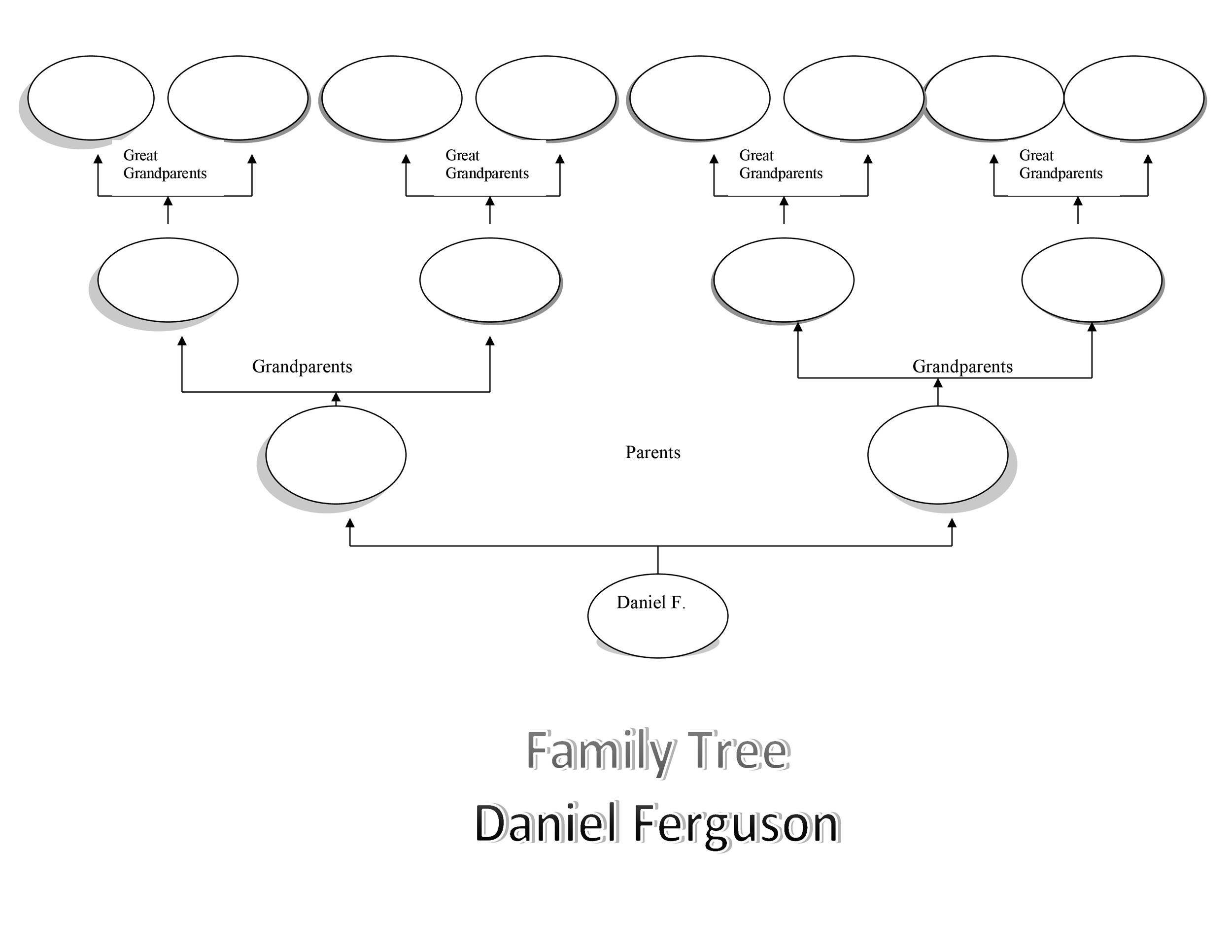 Blank Family Tree Template Worksheets