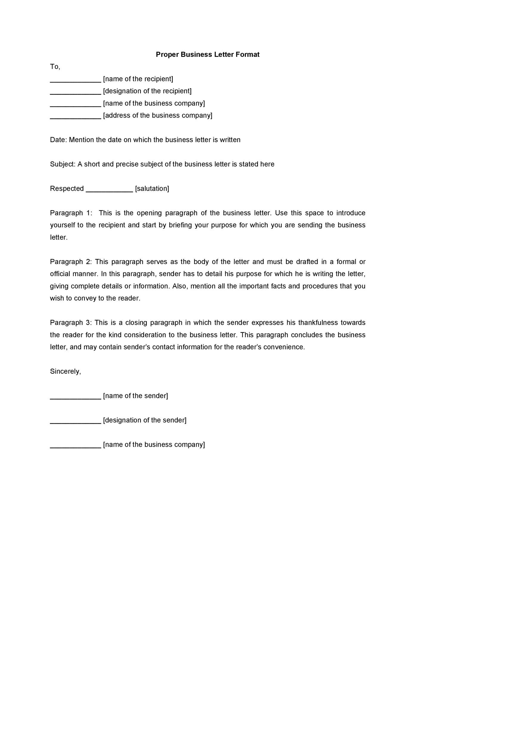 Formal Business Letter Closing Sentences