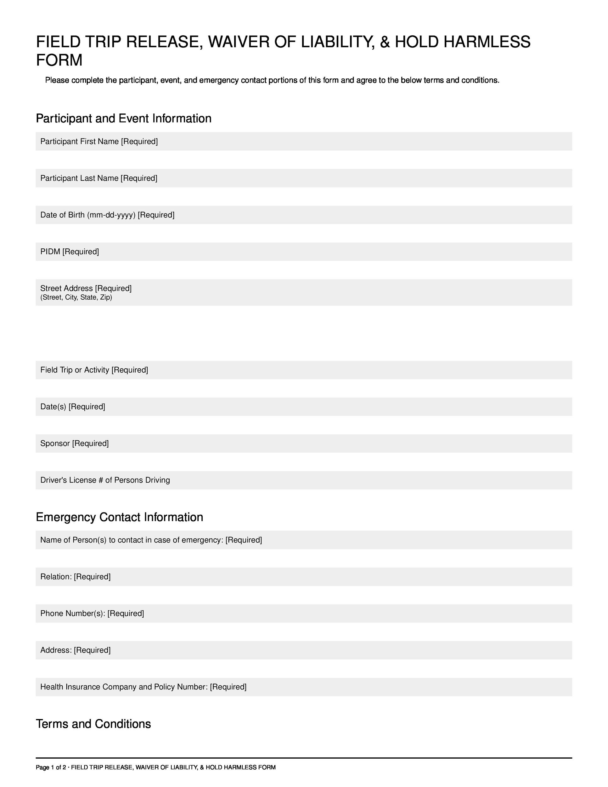 Free Hold Harmless Agreement Template 03