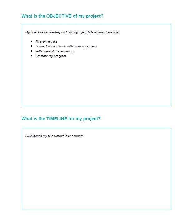 Free project planning template 43