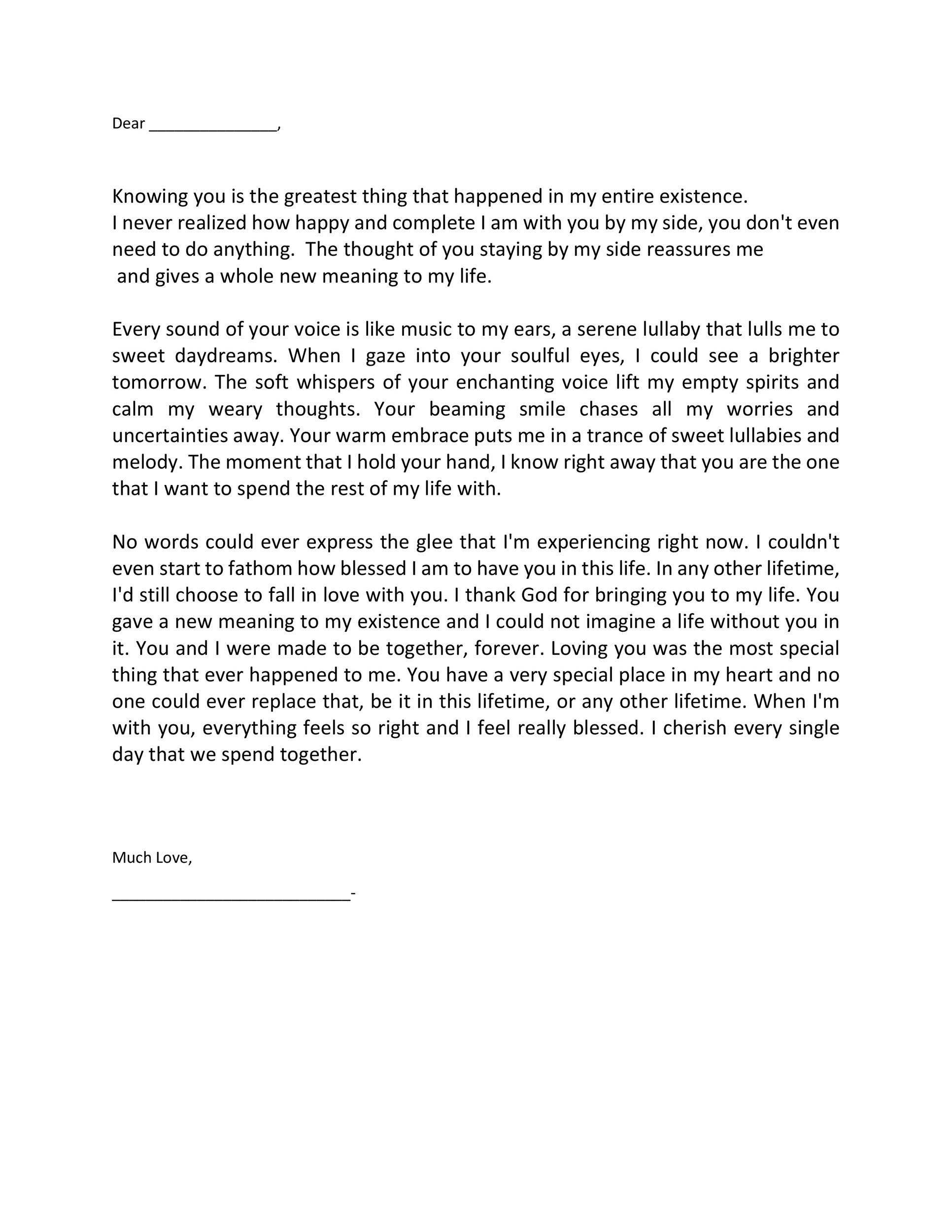 essay on love letter