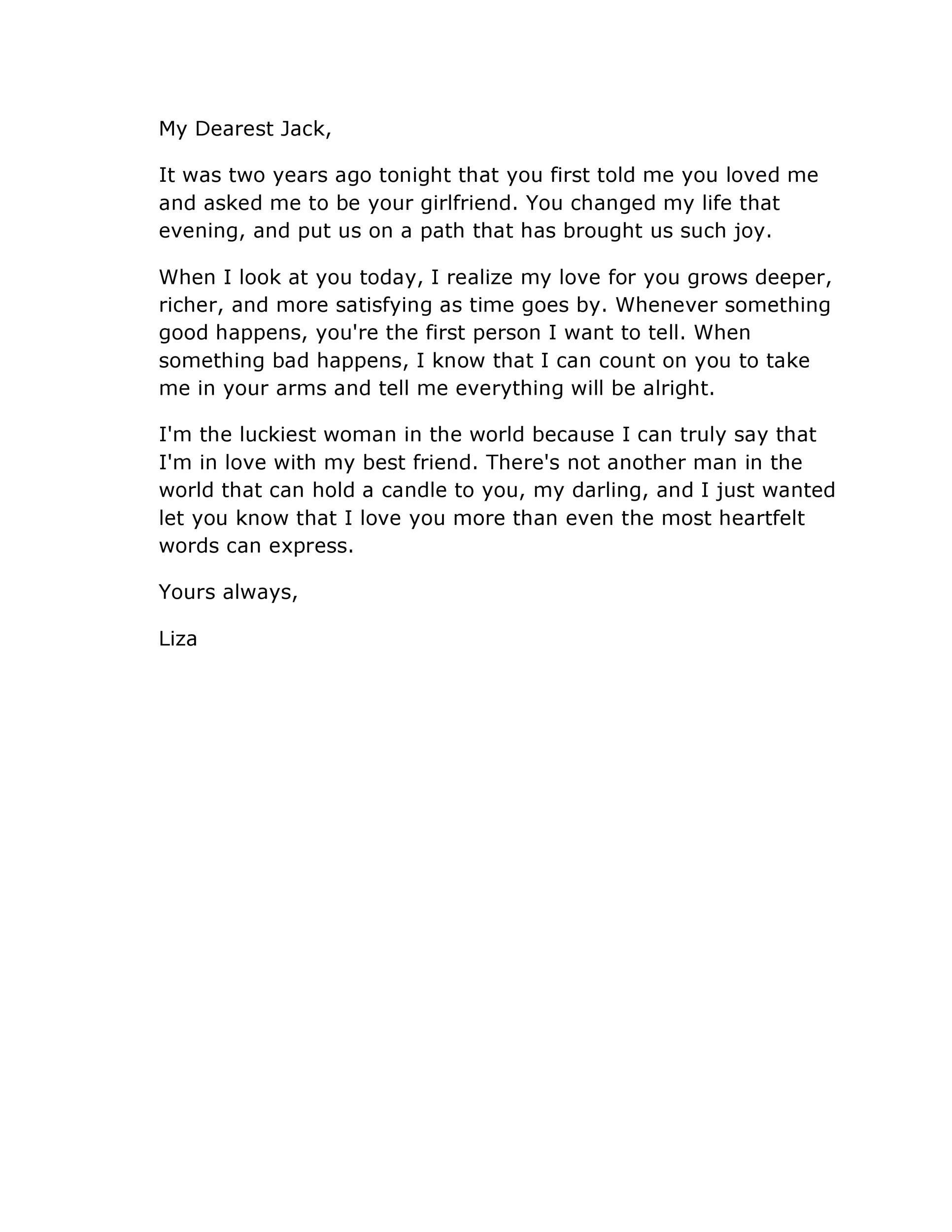 Emotional Letter To Girlfriend from templatelab.com