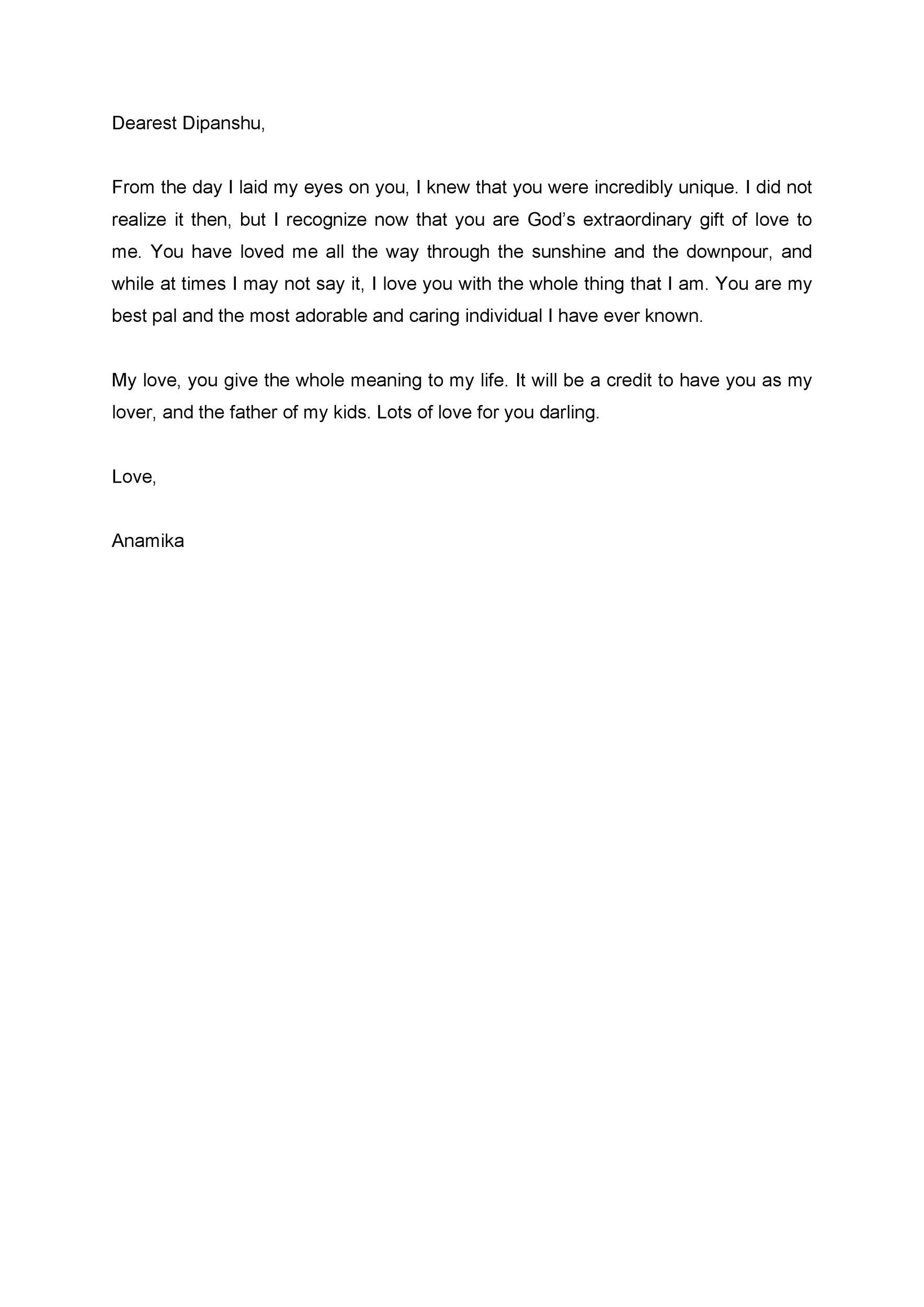 Relationship Letter To Boyfriend from templatelab.com