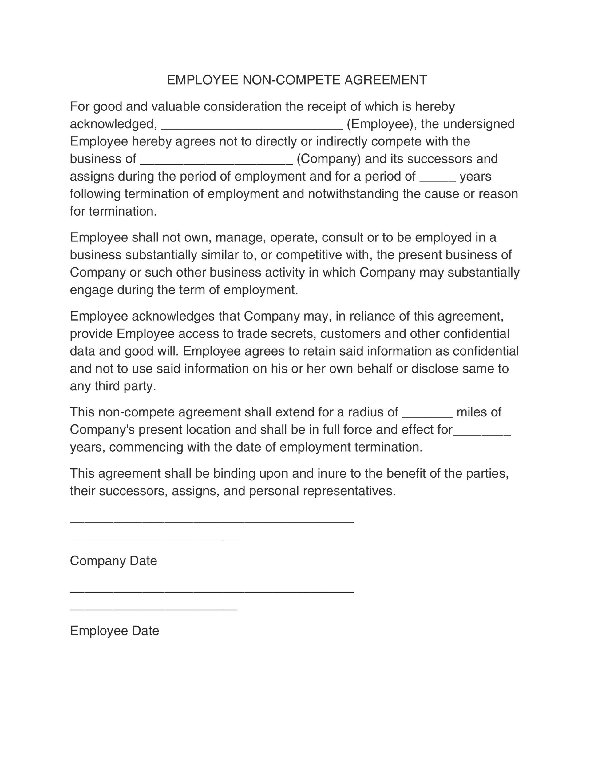 free-printable-non-compete-agreement-template-printable-templates