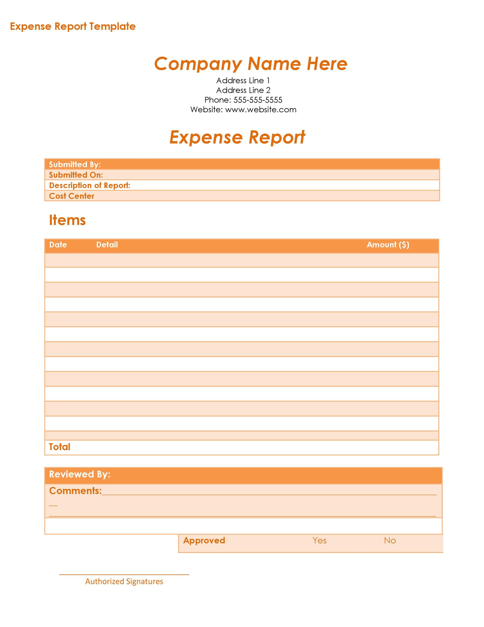 40+ Expense Report Templates to Help you Save Money ᐅ ...