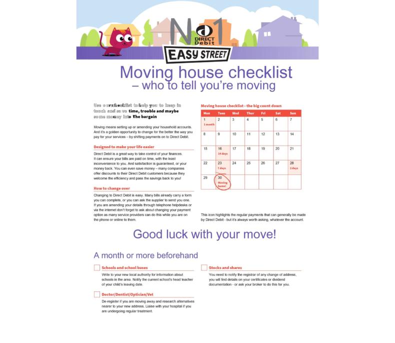 checklists for moving