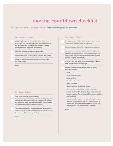 45 Great Moving Checklists [Checklist for Moving In / Out] ᐅ TemplateLab