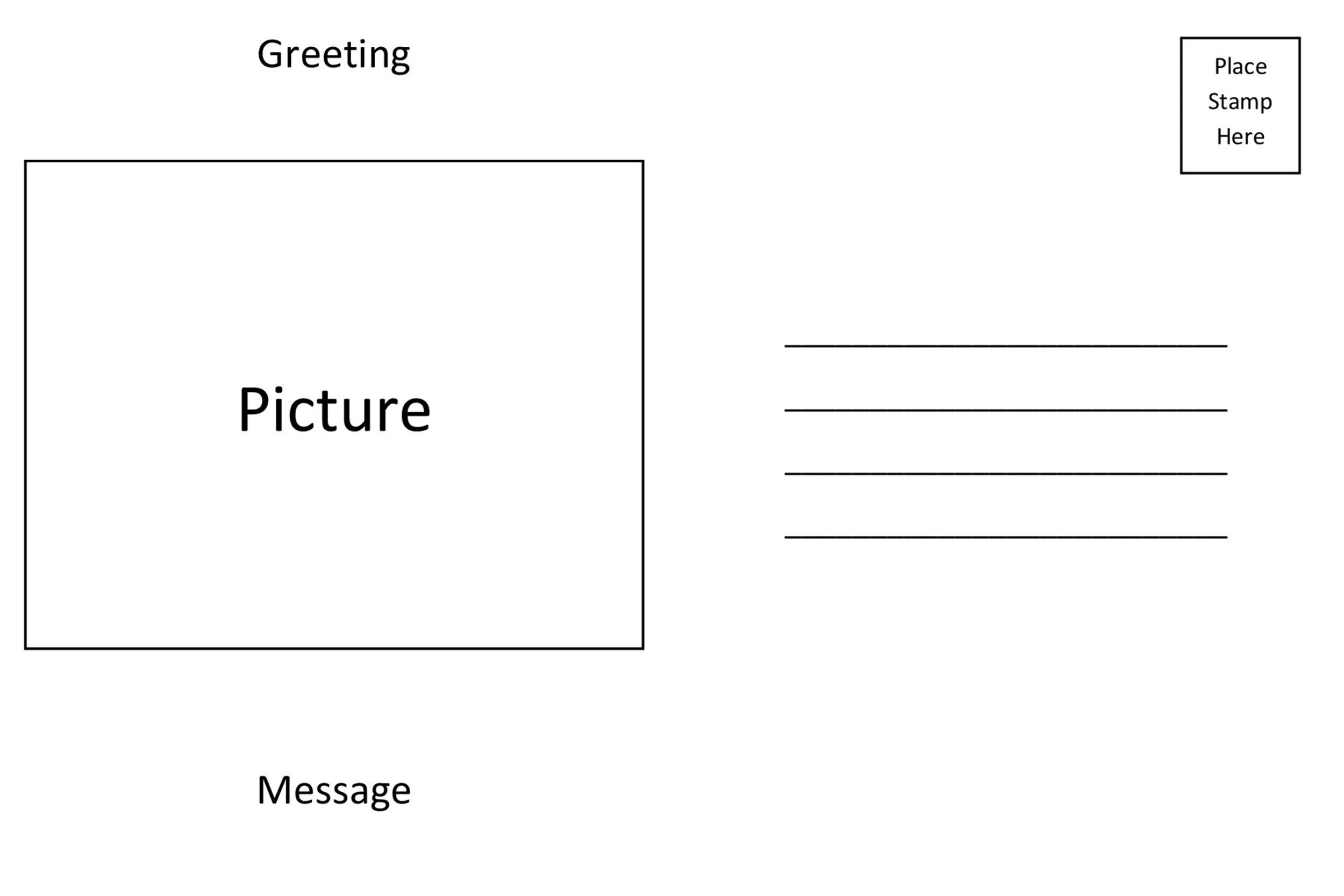 Does Word Have A Postcard Template