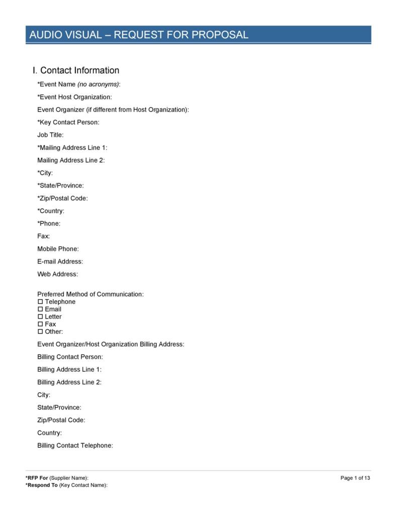 40+ Best Request for Proposal Templates & Examples (RPF Templates)