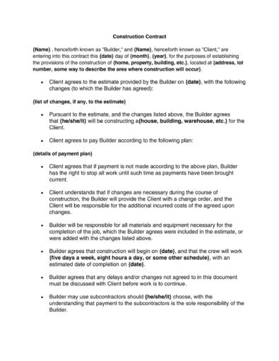 40 Great Contract Templates (Employment, Construction, Photography etc)