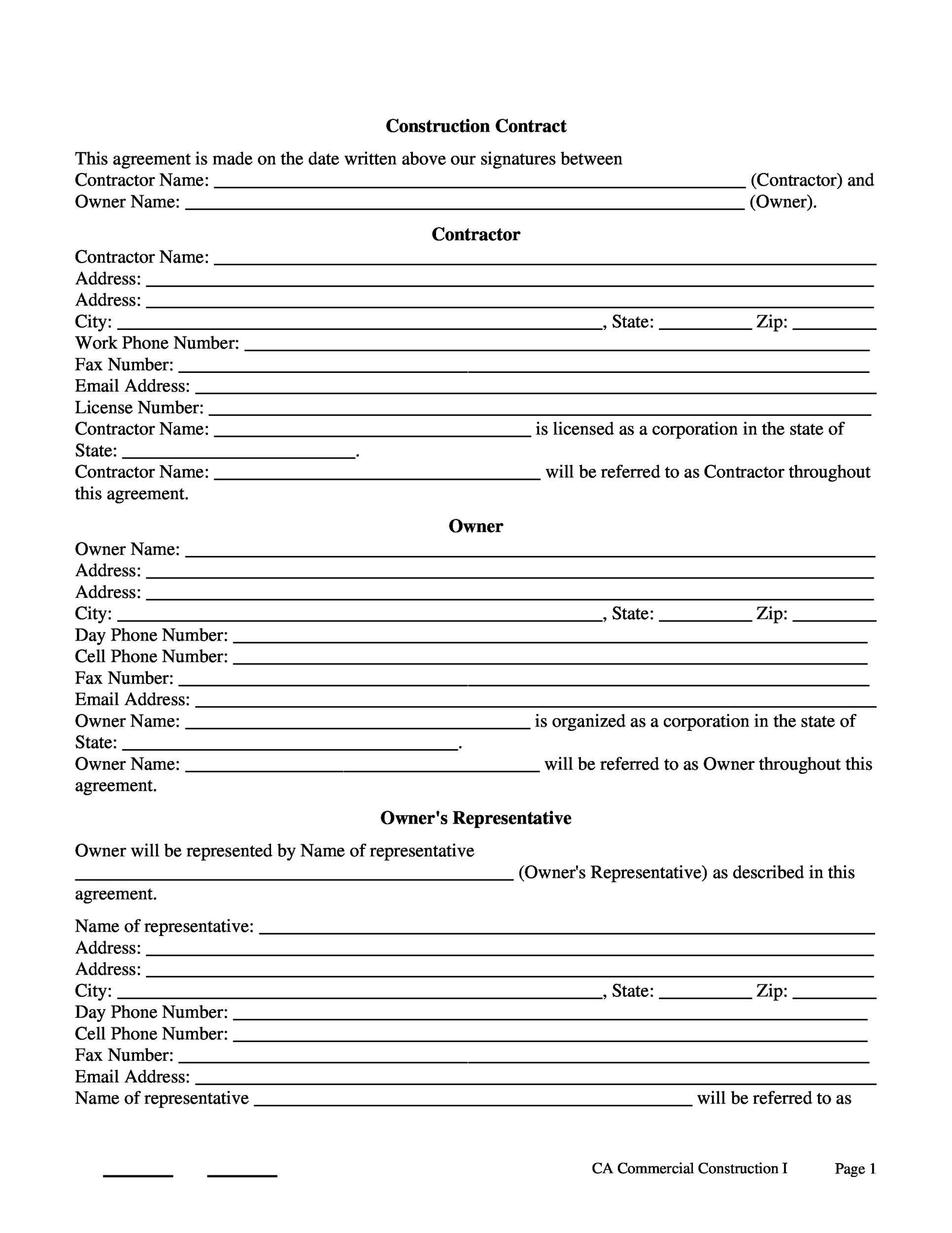Free Printable Employment Contract Sample Form Generic Employment 