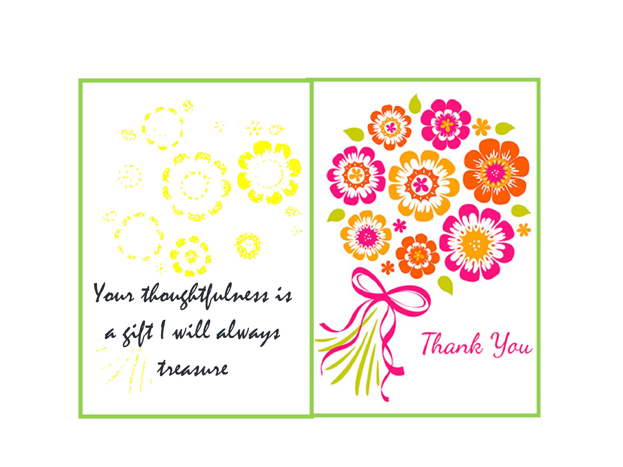 Blank Thank You Card Template Word Database