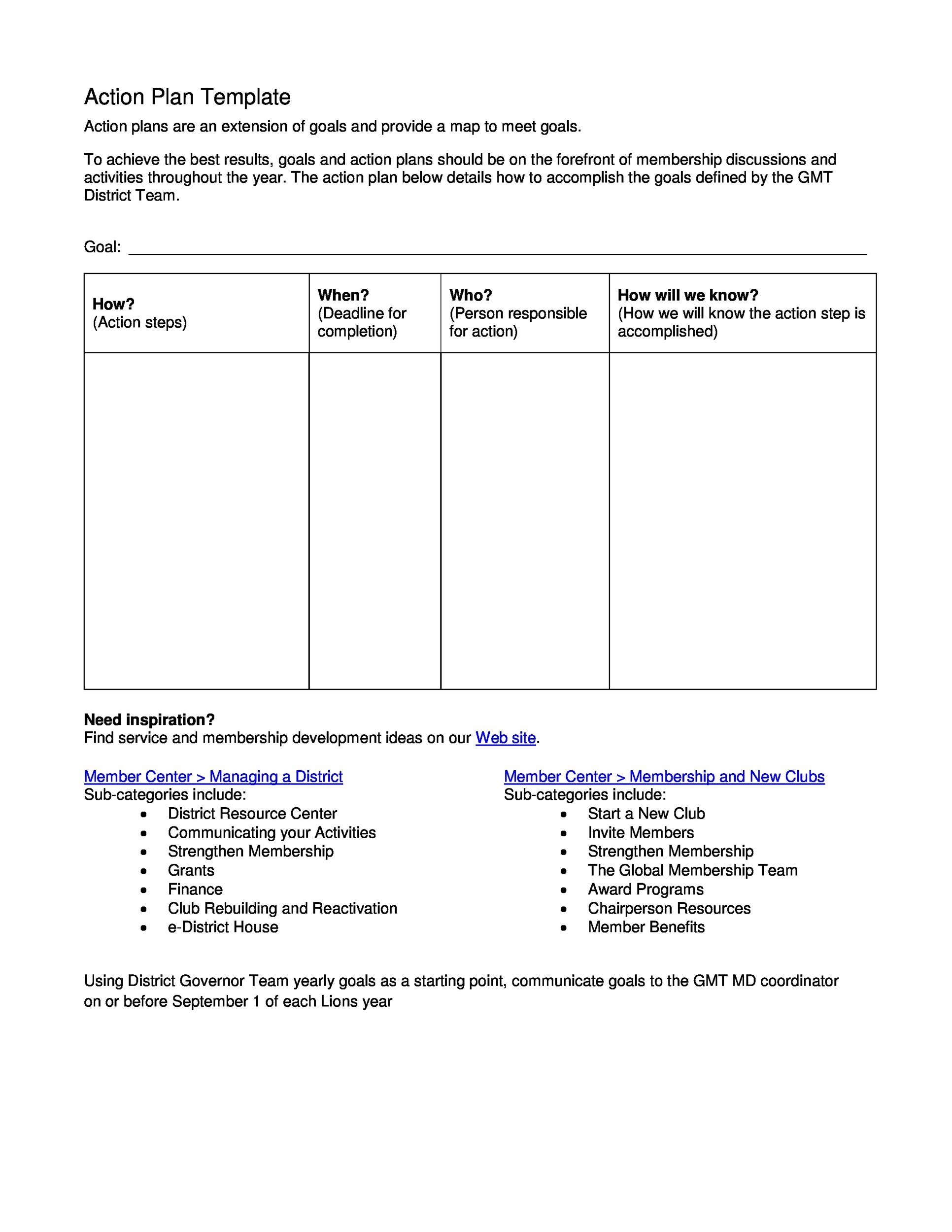 45 Free Action Plan Templates (Corrective Emergency Business)
