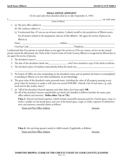 60 Free Affidavit Templates & Forms [Word, PDF] - TemplateLab