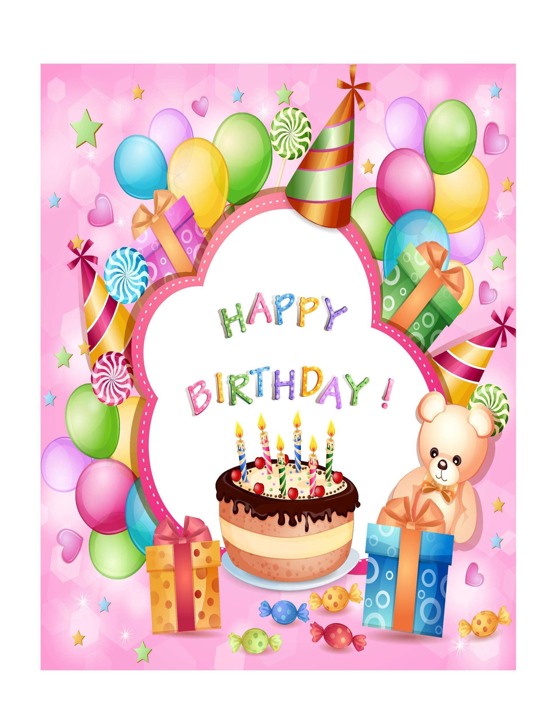 Happy Birthday Free Printable Card Templates 15 Free Printable Free 