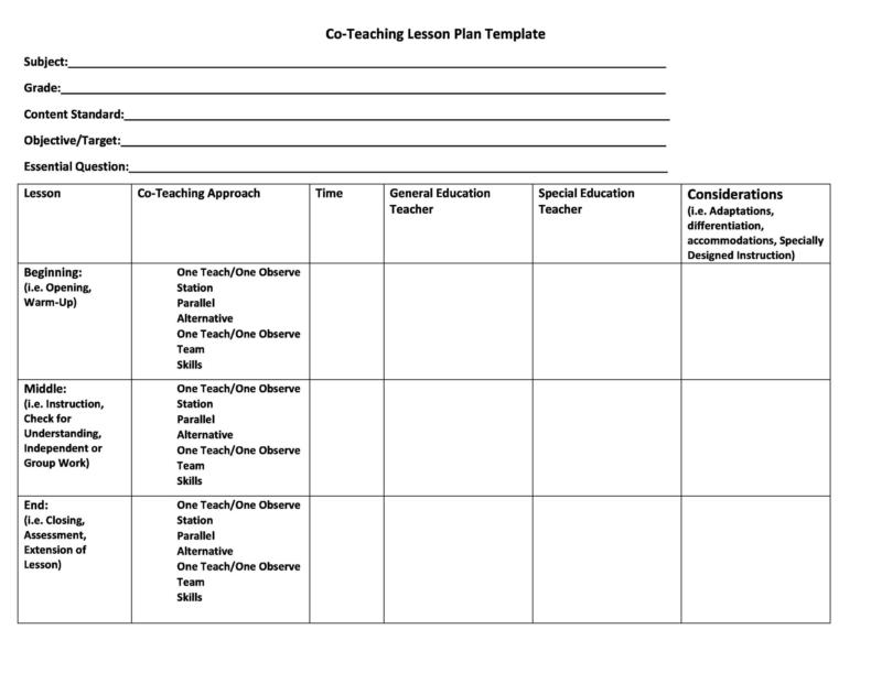 44 FREE Lesson Plan Templates [Common Core, Preschool, Weekly]