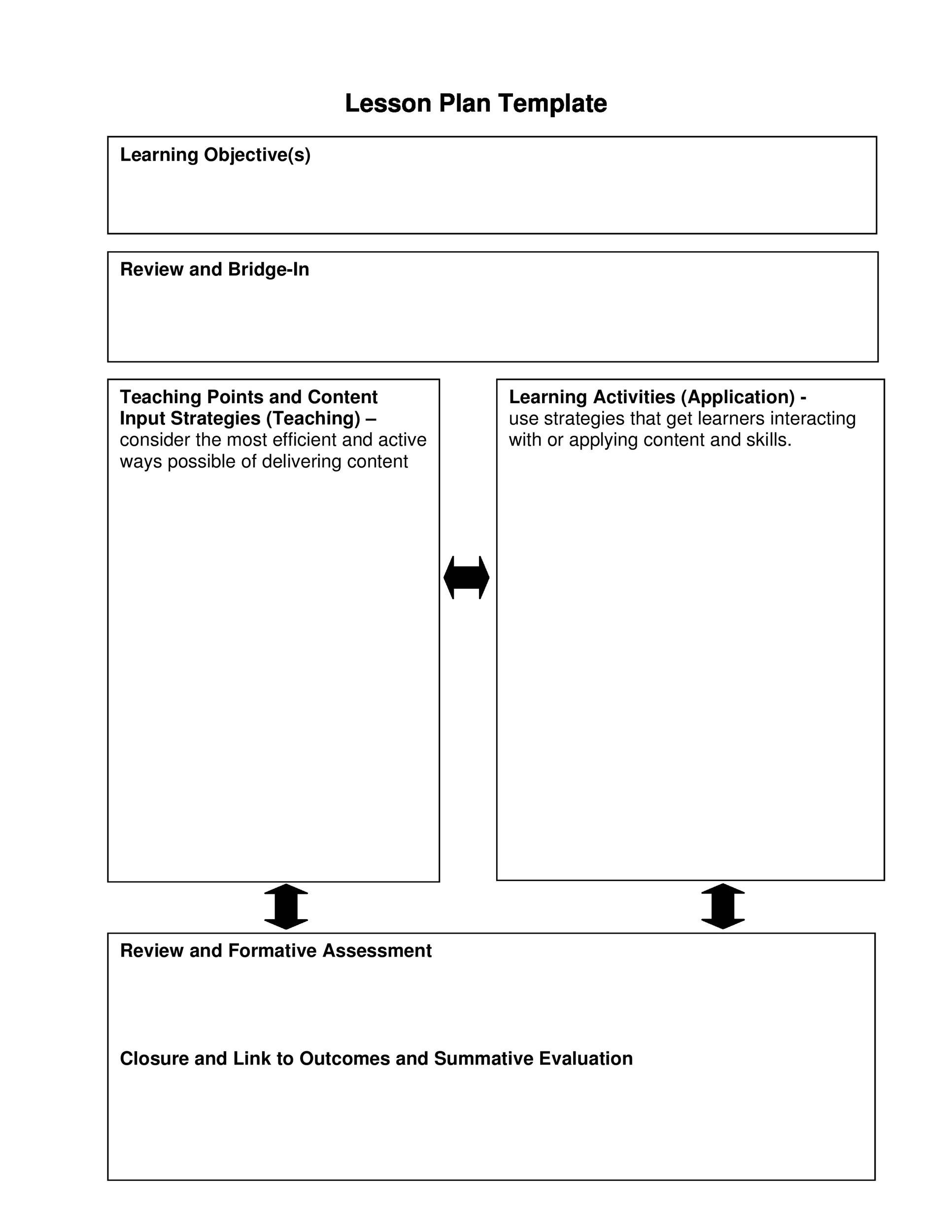 Free lesson plan template 10