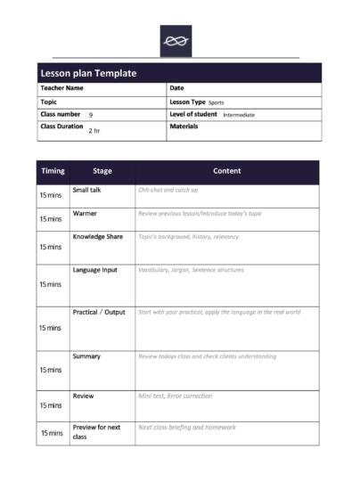 44 FREE Lesson Plan Templates [Common Core, Preschool, Weekly]