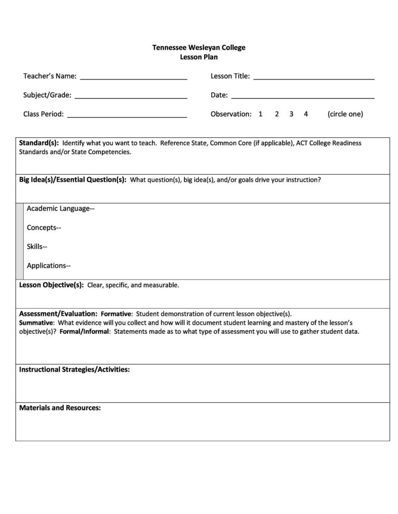 44 FREE Lesson Plan Templates Common Core Preschool Weekly 44-free-lesson-plan-templates-common-core-preschool-weekly